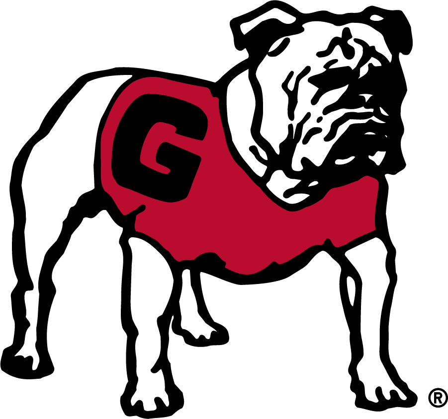 Georgia Bulldogs Greek Key State Outline W/Georgia G Decal - Trenz Shirt  Company