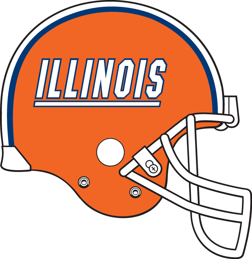 Illinois Fighting Illini Black Framed Wall-Mountable Helmet I7111671