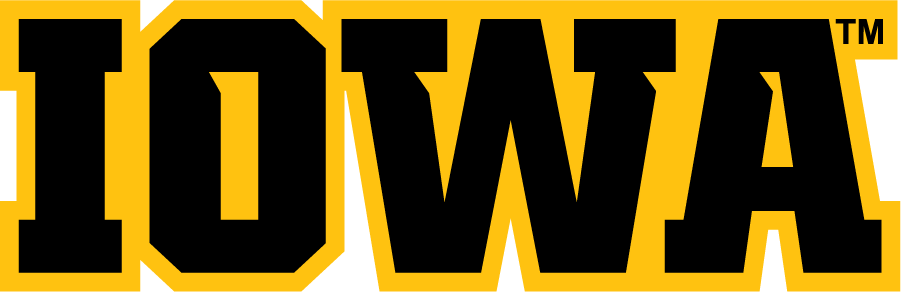 Iowa Hawkeyes Wordmark Logo